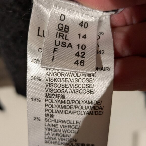 Mohair Blend Long Open Cardigan - Picture 4 of 6